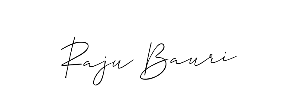 Use a signature maker to create a handwritten signature online. With this signature software, you can design (Allison_Script) your own signature for name Raju Bauri. Raju Bauri signature style 2 images and pictures png