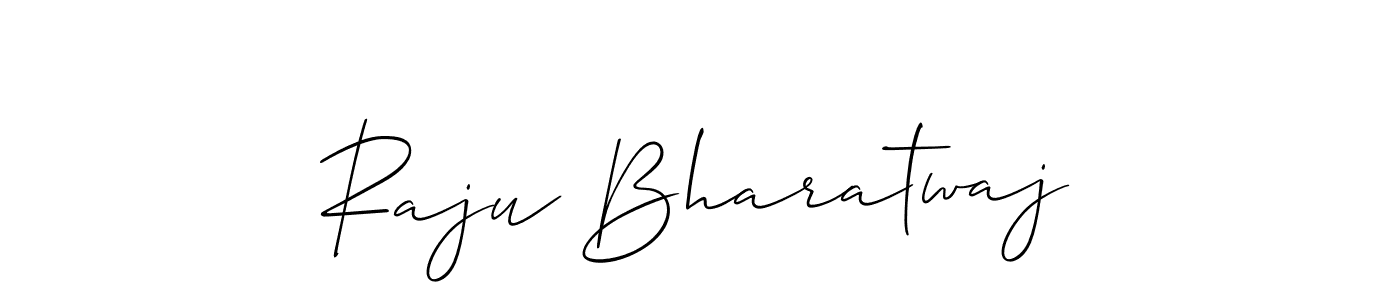How to make Raju Bharatwaj signature? Allison_Script is a professional autograph style. Create handwritten signature for Raju Bharatwaj name. Raju Bharatwaj signature style 2 images and pictures png