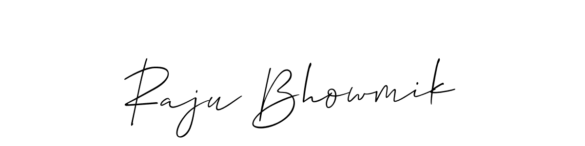 Make a short Raju Bhowmik signature style. Manage your documents anywhere anytime using Allison_Script. Create and add eSignatures, submit forms, share and send files easily. Raju Bhowmik signature style 2 images and pictures png