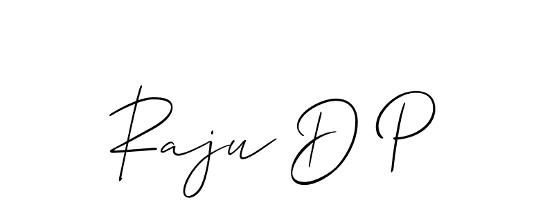 if you are searching for the best signature style for your name Raju D P. so please give up your signature search. here we have designed multiple signature styles  using Allison_Script. Raju D P signature style 2 images and pictures png