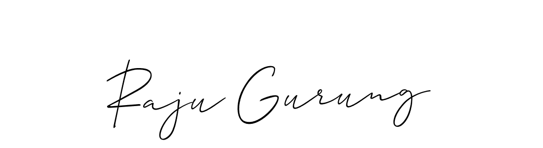 Best and Professional Signature Style for Raju Gurung. Allison_Script Best Signature Style Collection. Raju Gurung signature style 2 images and pictures png