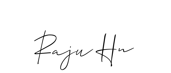 Check out images of Autograph of Raju Hn name. Actor Raju Hn Signature Style. Allison_Script is a professional sign style online. Raju Hn signature style 2 images and pictures png