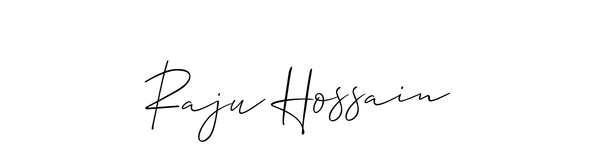 Create a beautiful signature design for name Raju Hossain. With this signature (Allison_Script) fonts, you can make a handwritten signature for free. Raju Hossain signature style 2 images and pictures png