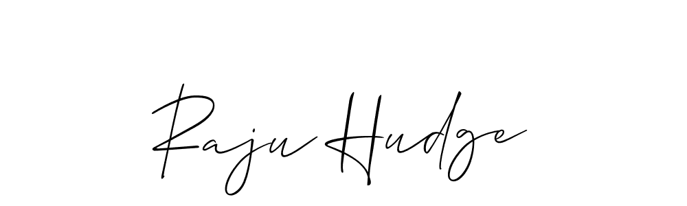 How to Draw Raju Hudge signature style? Allison_Script is a latest design signature styles for name Raju Hudge. Raju Hudge signature style 2 images and pictures png