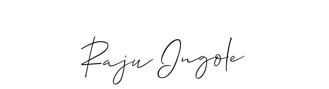 Use a signature maker to create a handwritten signature online. With this signature software, you can design (Allison_Script) your own signature for name Raju Ingole. Raju Ingole signature style 2 images and pictures png