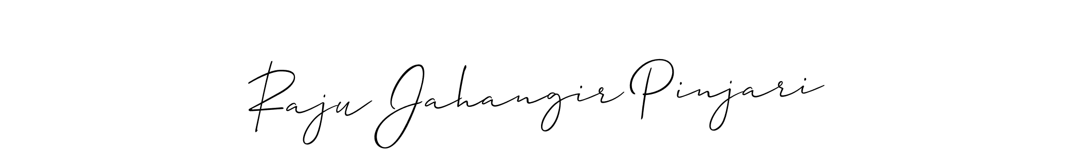 Similarly Allison_Script is the best handwritten signature design. Signature creator online .You can use it as an online autograph creator for name Raju Jahangir Pinjari. Raju Jahangir Pinjari signature style 2 images and pictures png