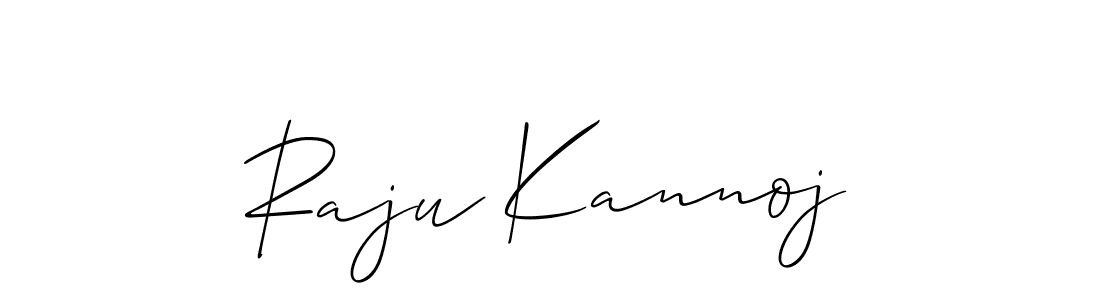 Make a short Raju Kannoj signature style. Manage your documents anywhere anytime using Allison_Script. Create and add eSignatures, submit forms, share and send files easily. Raju Kannoj signature style 2 images and pictures png
