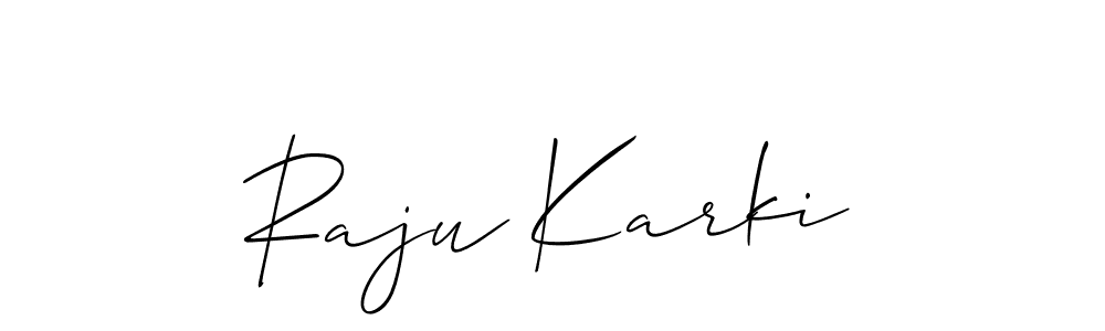 Best and Professional Signature Style for Raju Karki. Allison_Script Best Signature Style Collection. Raju Karki signature style 2 images and pictures png