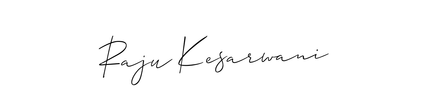 Also we have Raju Kesarwani name is the best signature style. Create professional handwritten signature collection using Allison_Script autograph style. Raju Kesarwani signature style 2 images and pictures png
