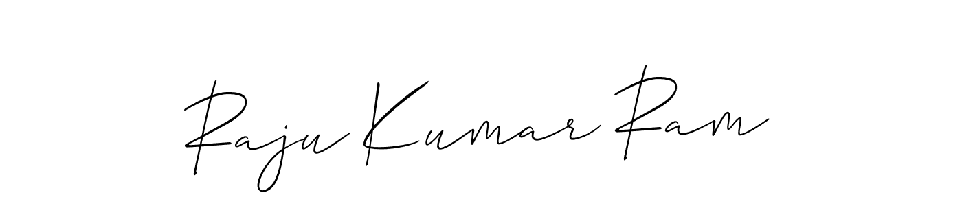 Similarly Allison_Script is the best handwritten signature design. Signature creator online .You can use it as an online autograph creator for name Raju Kumar Ram. Raju Kumar Ram signature style 2 images and pictures png