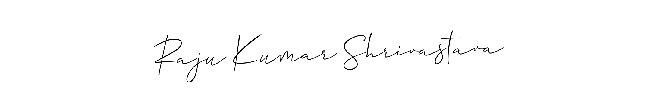 Raju Kumar Shrivastava stylish signature style. Best Handwritten Sign (Allison_Script) for my name. Handwritten Signature Collection Ideas for my name Raju Kumar Shrivastava. Raju Kumar Shrivastava signature style 2 images and pictures png