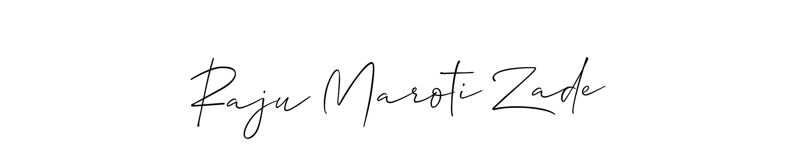 How to Draw Raju Maroti Zade signature style? Allison_Script is a latest design signature styles for name Raju Maroti Zade. Raju Maroti Zade signature style 2 images and pictures png