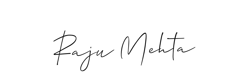 Make a beautiful signature design for name Raju Mehta. With this signature (Allison_Script) style, you can create a handwritten signature for free. Raju Mehta signature style 2 images and pictures png