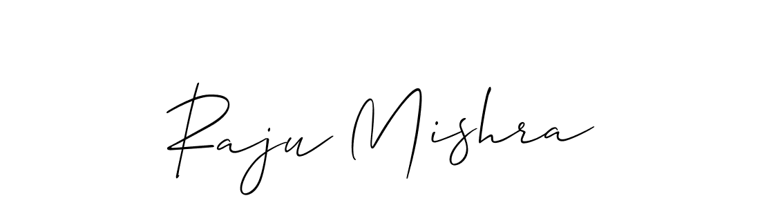 Allison_Script is a professional signature style that is perfect for those who want to add a touch of class to their signature. It is also a great choice for those who want to make their signature more unique. Get Raju Mishra name to fancy signature for free. Raju Mishra signature style 2 images and pictures png