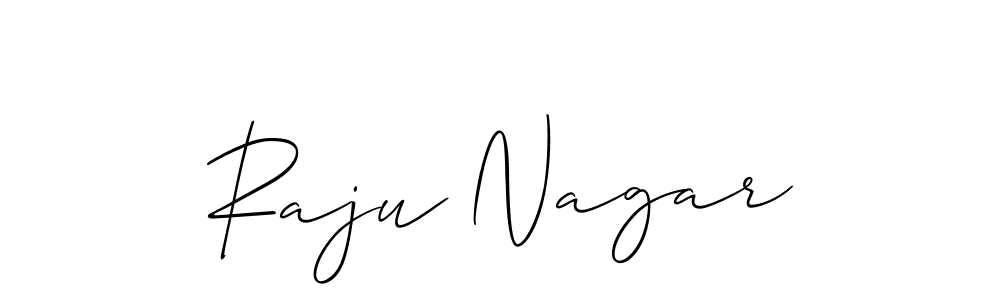 How to make Raju Nagar signature? Allison_Script is a professional autograph style. Create handwritten signature for Raju Nagar name. Raju Nagar signature style 2 images and pictures png