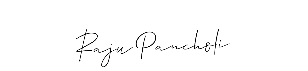 You can use this online signature creator to create a handwritten signature for the name Raju Pancholi. This is the best online autograph maker. Raju Pancholi signature style 2 images and pictures png