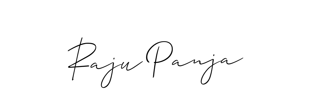 How to make Raju Panja name signature. Use Allison_Script style for creating short signs online. This is the latest handwritten sign. Raju Panja signature style 2 images and pictures png