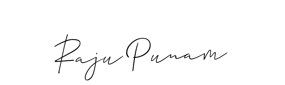 Raju Punam stylish signature style. Best Handwritten Sign (Allison_Script) for my name. Handwritten Signature Collection Ideas for my name Raju Punam. Raju Punam signature style 2 images and pictures png