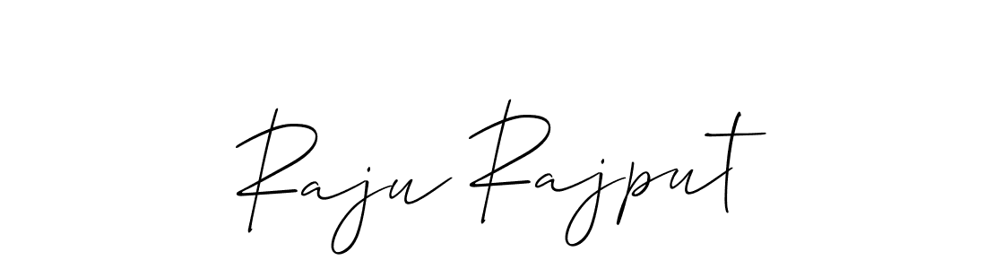 Create a beautiful signature design for name Raju Rajput. With this signature (Allison_Script) fonts, you can make a handwritten signature for free. Raju Rajput signature style 2 images and pictures png