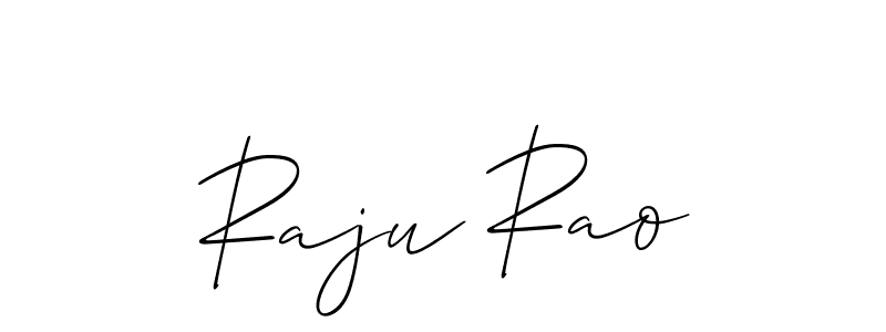 Make a beautiful signature design for name Raju Rao. With this signature (Allison_Script) style, you can create a handwritten signature for free. Raju Rao signature style 2 images and pictures png