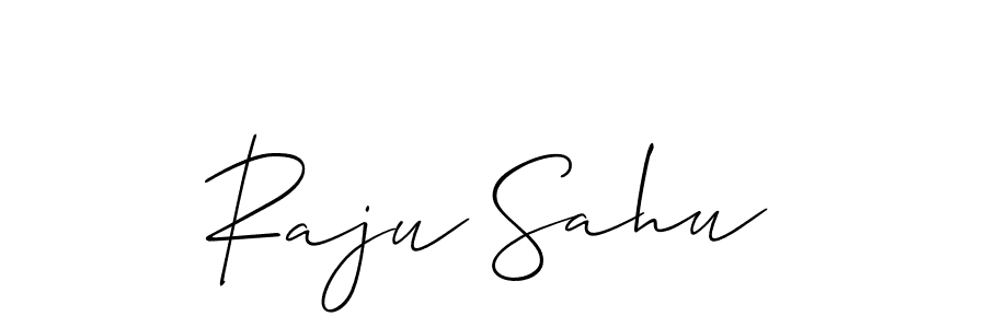 if you are searching for the best signature style for your name Raju Sahu. so please give up your signature search. here we have designed multiple signature styles  using Allison_Script. Raju Sahu signature style 2 images and pictures png