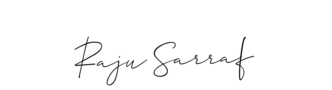 It looks lik you need a new signature style for name Raju Sarraf. Design unique handwritten (Allison_Script) signature with our free signature maker in just a few clicks. Raju Sarraf signature style 2 images and pictures png