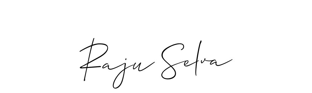 Allison_Script is a professional signature style that is perfect for those who want to add a touch of class to their signature. It is also a great choice for those who want to make their signature more unique. Get Raju Selva name to fancy signature for free. Raju Selva signature style 2 images and pictures png