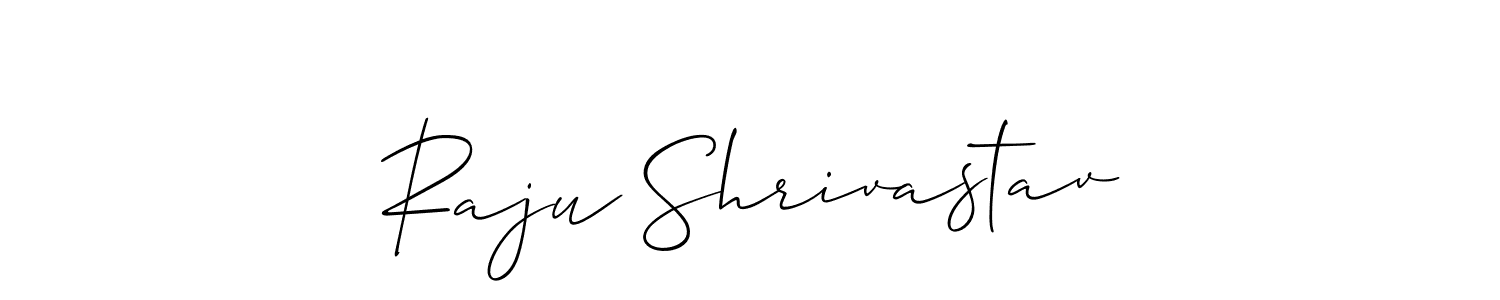 Also You can easily find your signature by using the search form. We will create Raju Shrivastav name handwritten signature images for you free of cost using Allison_Script sign style. Raju Shrivastav signature style 2 images and pictures png