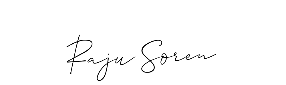 Best and Professional Signature Style for Raju Soren. Allison_Script Best Signature Style Collection. Raju Soren signature style 2 images and pictures png