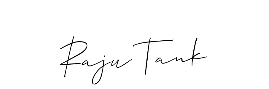 Allison_Script is a professional signature style that is perfect for those who want to add a touch of class to their signature. It is also a great choice for those who want to make their signature more unique. Get Raju Tank name to fancy signature for free. Raju Tank signature style 2 images and pictures png