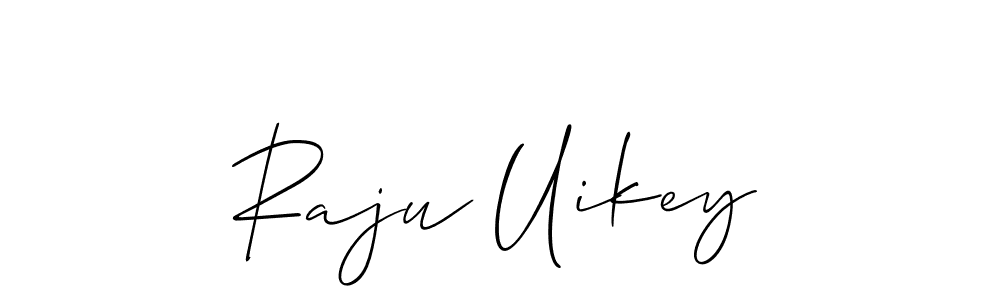 Use a signature maker to create a handwritten signature online. With this signature software, you can design (Allison_Script) your own signature for name Raju Uikey. Raju Uikey signature style 2 images and pictures png