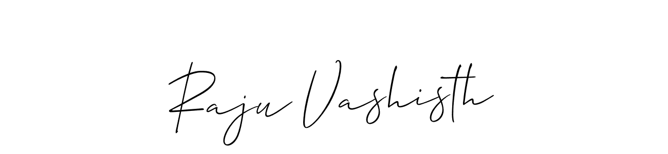 How to Draw Raju Vashisth signature style? Allison_Script is a latest design signature styles for name Raju Vashisth. Raju Vashisth signature style 2 images and pictures png