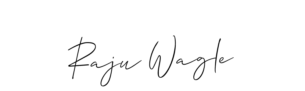 Make a beautiful signature design for name Raju Wagle. With this signature (Allison_Script) style, you can create a handwritten signature for free. Raju Wagle signature style 2 images and pictures png