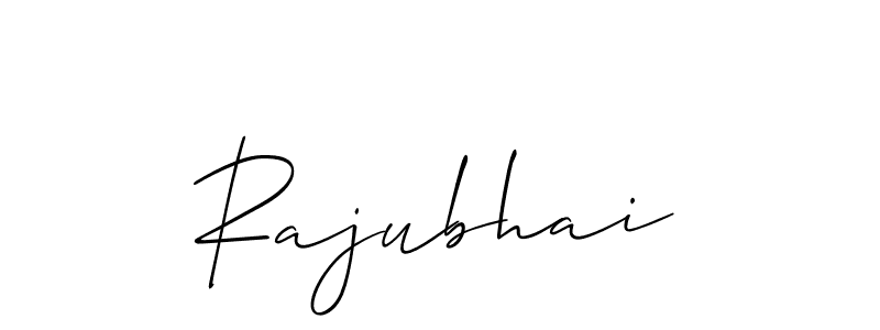 How to make Rajubhai signature? Allison_Script is a professional autograph style. Create handwritten signature for Rajubhai name. Rajubhai signature style 2 images and pictures png
