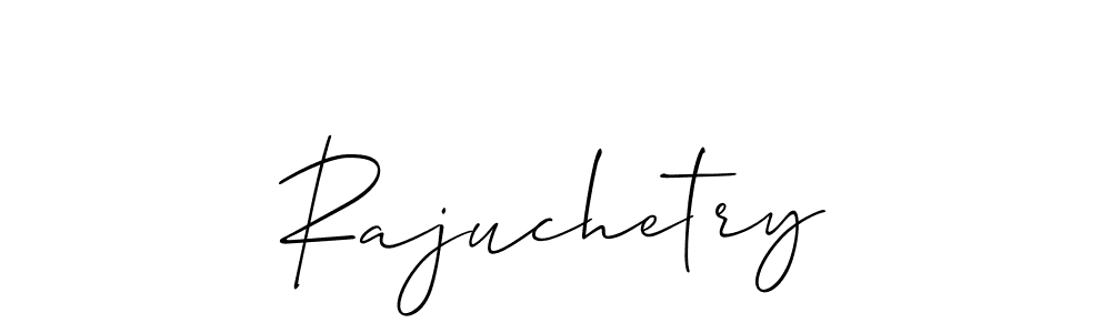 You should practise on your own different ways (Allison_Script) to write your name (Rajuchetry) in signature. don't let someone else do it for you. Rajuchetry signature style 2 images and pictures png