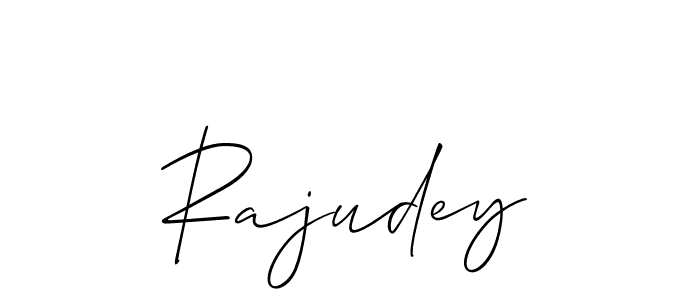 Also You can easily find your signature by using the search form. We will create Rajudey name handwritten signature images for you free of cost using Allison_Script sign style. Rajudey signature style 2 images and pictures png