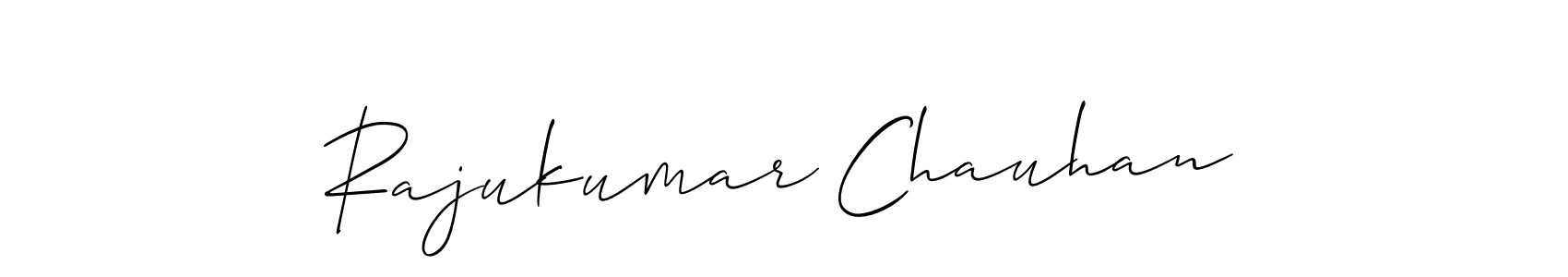 Make a beautiful signature design for name Rajukumar Chauhan. With this signature (Allison_Script) style, you can create a handwritten signature for free. Rajukumar Chauhan signature style 2 images and pictures png