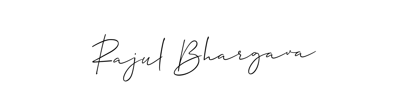 See photos of Rajul Bhargava official signature by Spectra . Check more albums & portfolios. Read reviews & check more about Allison_Script font. Rajul Bhargava signature style 2 images and pictures png