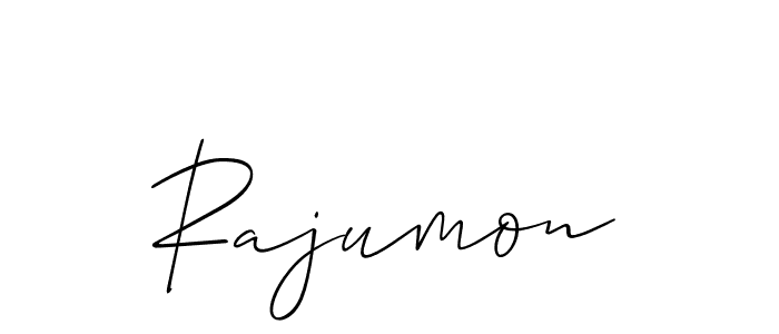 How to Draw Rajumon signature style? Allison_Script is a latest design signature styles for name Rajumon. Rajumon signature style 2 images and pictures png