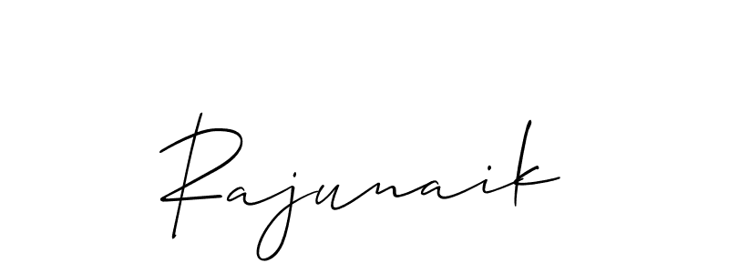 How to make Rajunaik name signature. Use Allison_Script style for creating short signs online. This is the latest handwritten sign. Rajunaik signature style 2 images and pictures png