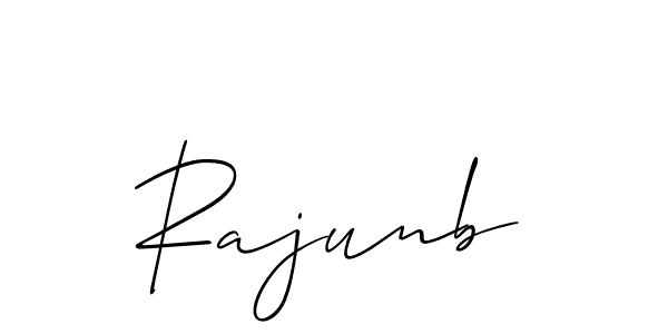 The best way (Allison_Script) to make a short signature is to pick only two or three words in your name. The name Rajunb include a total of six letters. For converting this name. Rajunb signature style 2 images and pictures png