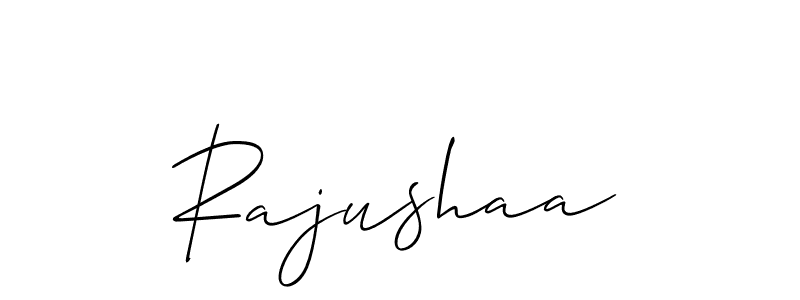 It looks lik you need a new signature style for name Rajushaa. Design unique handwritten (Allison_Script) signature with our free signature maker in just a few clicks. Rajushaa signature style 2 images and pictures png