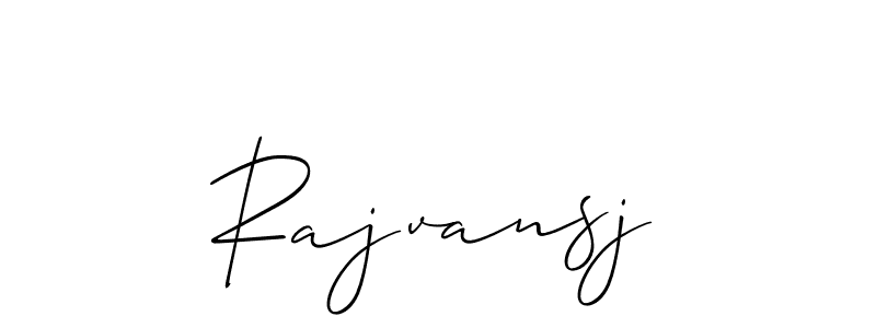 Similarly Allison_Script is the best handwritten signature design. Signature creator online .You can use it as an online autograph creator for name Rajvansj. Rajvansj signature style 2 images and pictures png