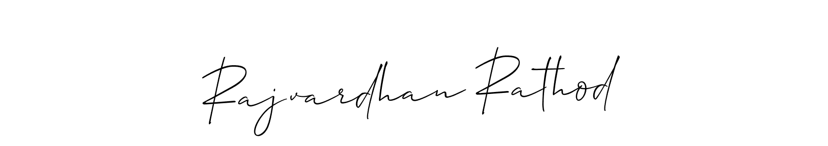 Also You can easily find your signature by using the search form. We will create Rajvardhan Rathod name handwritten signature images for you free of cost using Allison_Script sign style. Rajvardhan Rathod signature style 2 images and pictures png