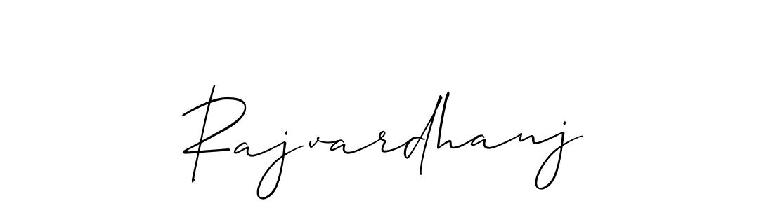 How to make Rajvardhanj signature? Allison_Script is a professional autograph style. Create handwritten signature for Rajvardhanj name. Rajvardhanj signature style 2 images and pictures png