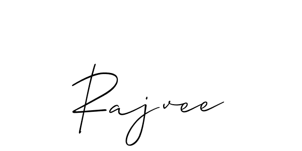 How to make Rajvee signature? Allison_Script is a professional autograph style. Create handwritten signature for Rajvee name. Rajvee signature style 2 images and pictures png