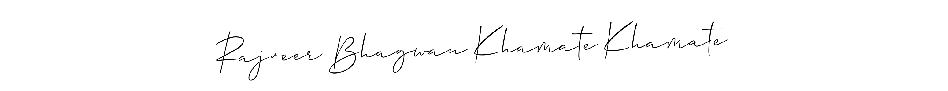 Rajveer Bhagwan Khamate Khamate stylish signature style. Best Handwritten Sign (Allison_Script) for my name. Handwritten Signature Collection Ideas for my name Rajveer Bhagwan Khamate Khamate. Rajveer Bhagwan Khamate Khamate signature style 2 images and pictures png