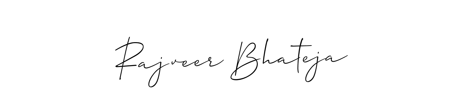 You should practise on your own different ways (Allison_Script) to write your name (Rajveer Bhateja) in signature. don't let someone else do it for you. Rajveer Bhateja signature style 2 images and pictures png