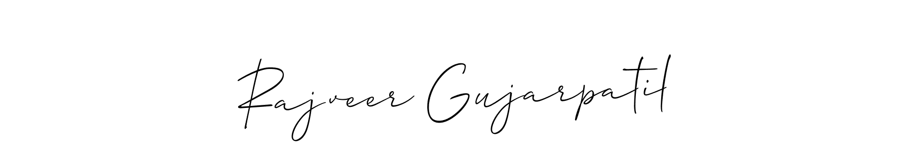 Also we have Rajveer Gujarpatil name is the best signature style. Create professional handwritten signature collection using Allison_Script autograph style. Rajveer Gujarpatil signature style 2 images and pictures png