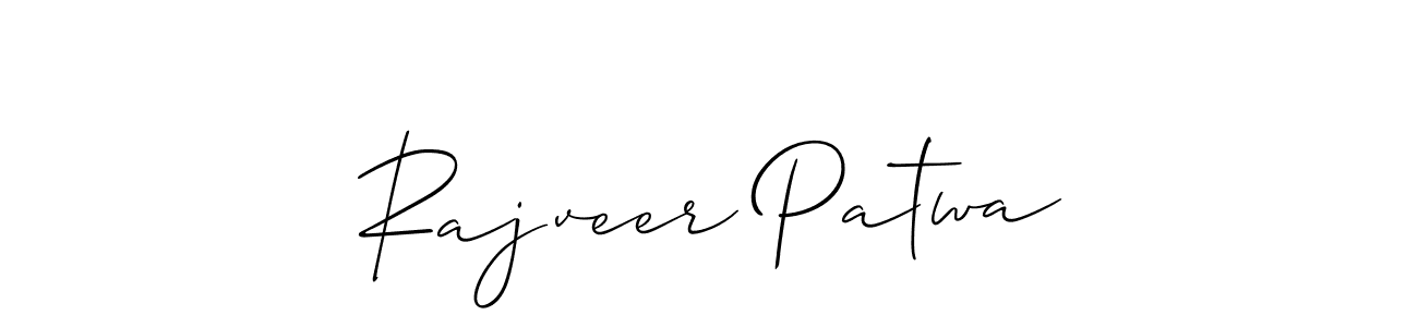 Also You can easily find your signature by using the search form. We will create Rajveer Patwa name handwritten signature images for you free of cost using Allison_Script sign style. Rajveer Patwa signature style 2 images and pictures png